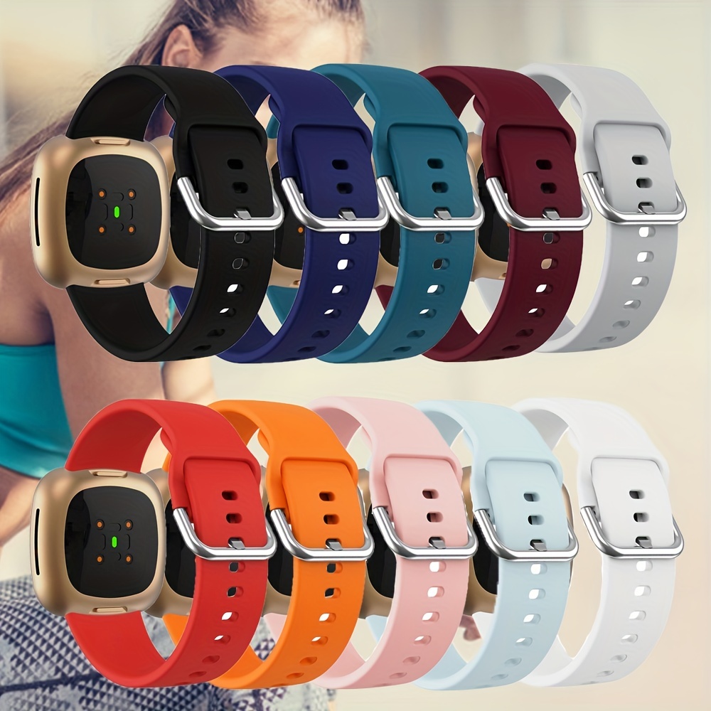 Print Watch Band for Fitbit Versa 3 Strap Correa Fitbit Versa 4 Wristband  Sport Silicone Replacement
