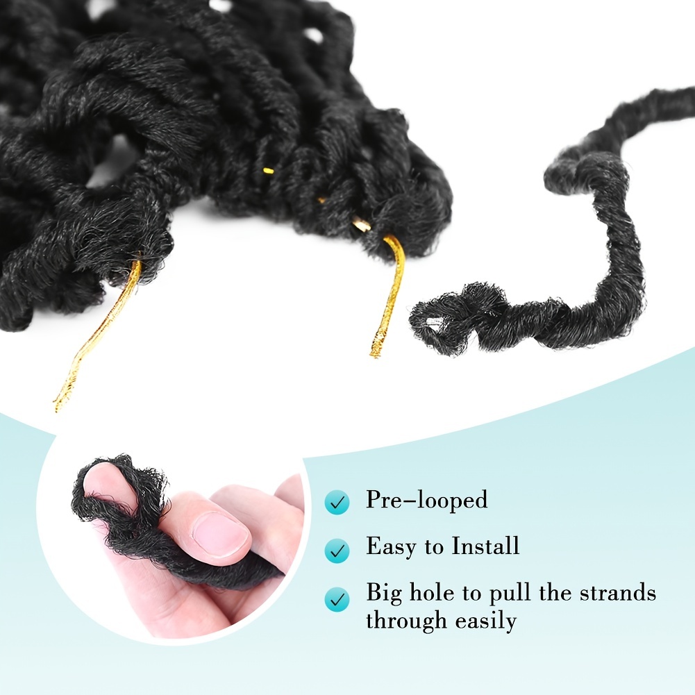 Kunsthaar-Haarverlängerung – Weiche Locs, 91,4 Cm, Rosa, 7er Pack
