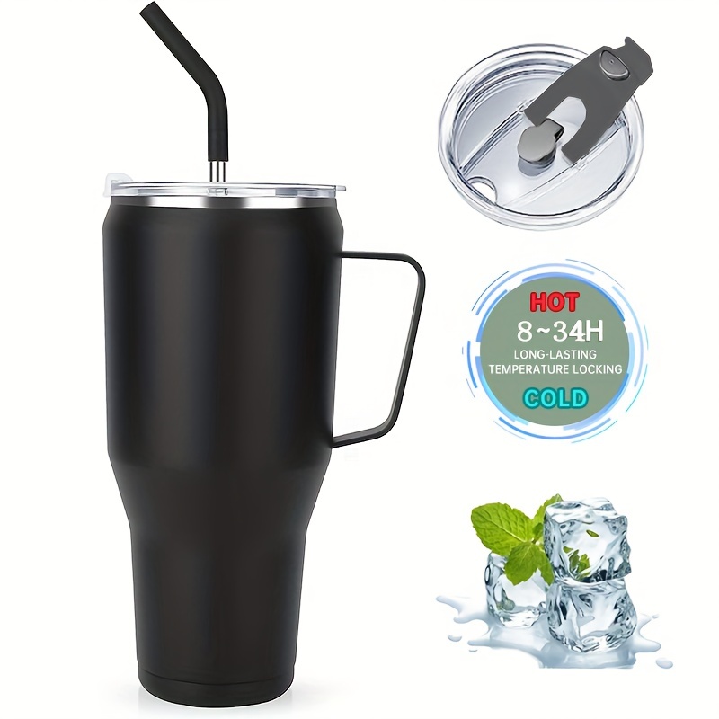 Watersy Tumbler With Handle And Straw Lid Insulated Reusable - Temu