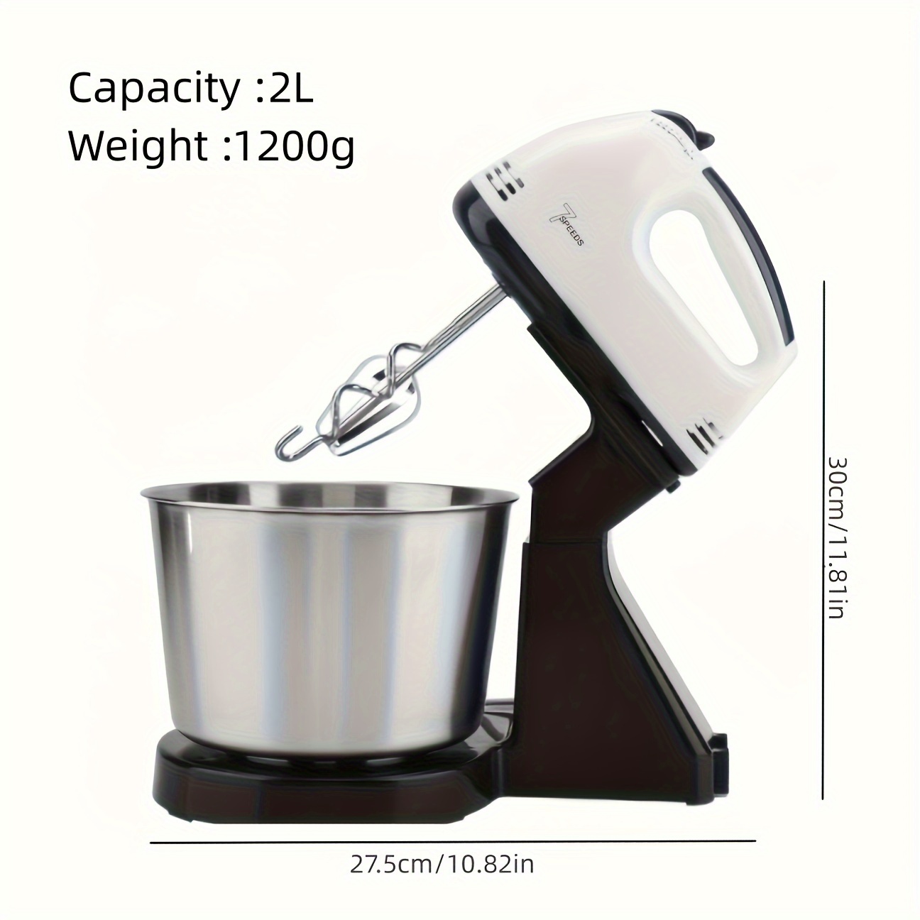 2-in-1 Stand & Hand Mixer