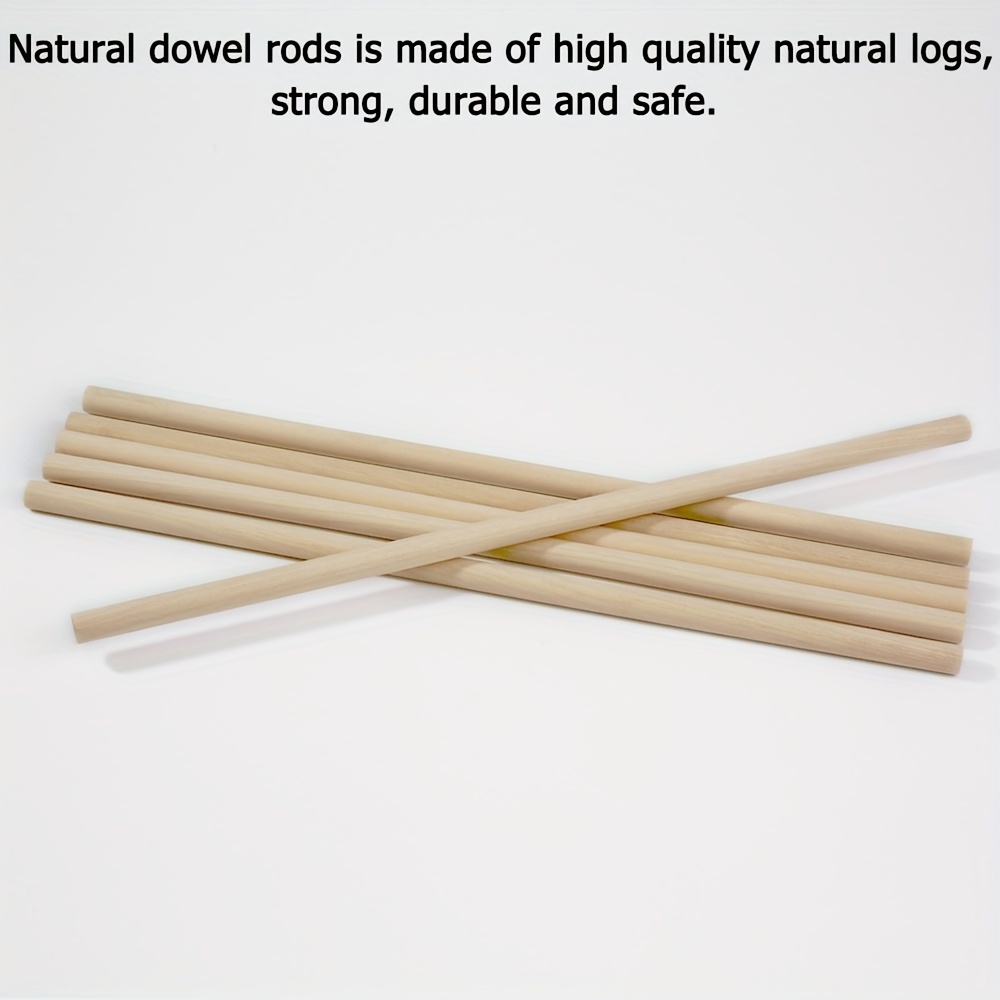 Dowel Rods Wooden Dowel Rods Precut Dowels For Diy Crafting - Temu