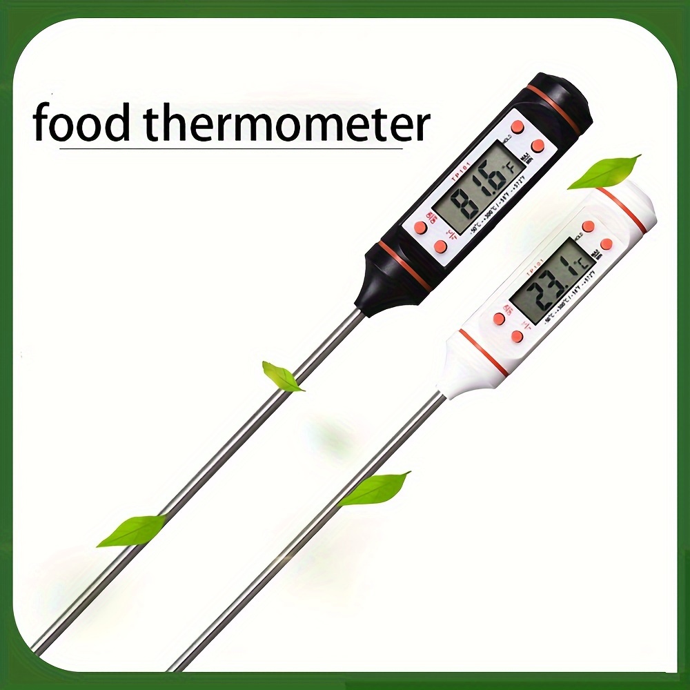 BBQ Kitchen Oil Thermometer Digital Food Thermometer Instant Read Meat Milk  Temperature Probe Oven Thermometer Cooking