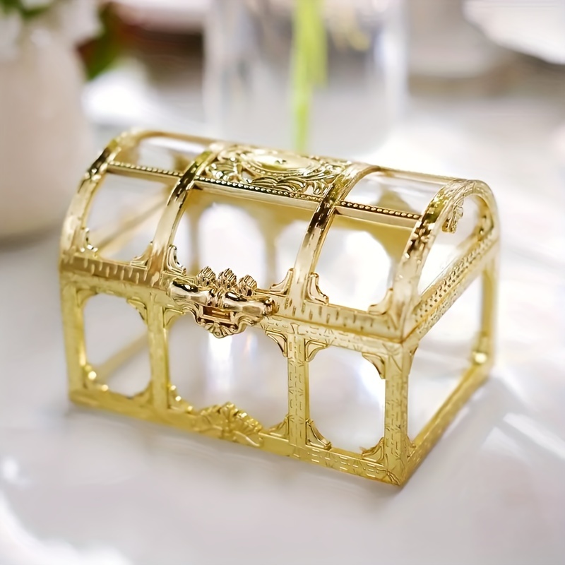 1 European Style Mini Treasure Box Plastic Wedding Candy Box