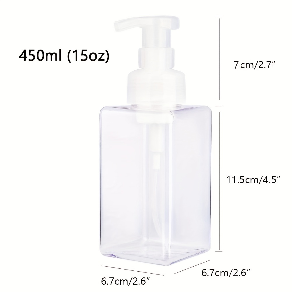 1pc Dispensador Jabón Plástico Transparente Espuma Botella - Temu