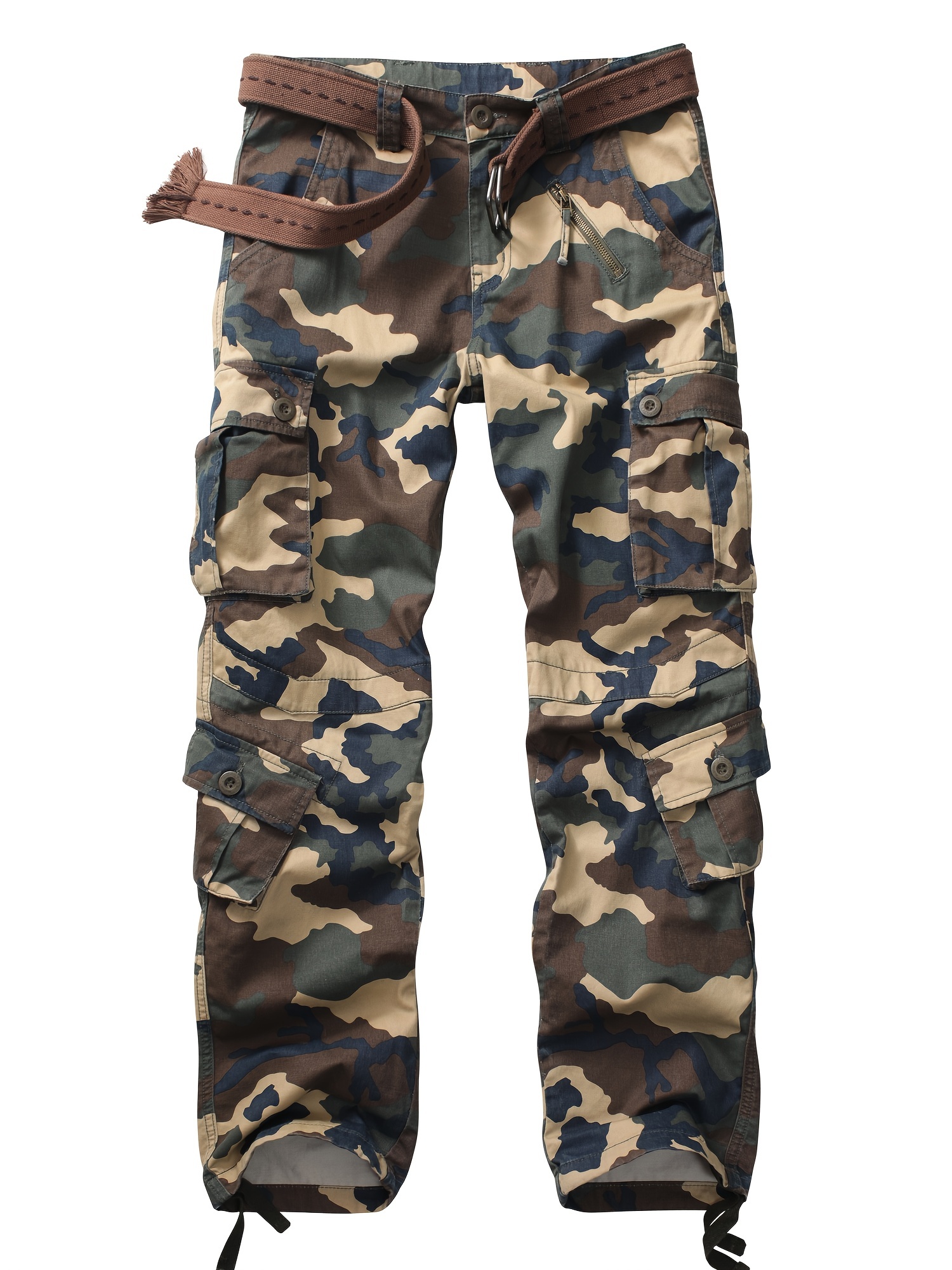 Acheter Pantalon tactique militaire pour hommes, camouflage imperméable,  randonnée en plein air, pantalon de combat de l'armée, pantalon cargo  décontracté léger anti-déchirure avec 8 poches