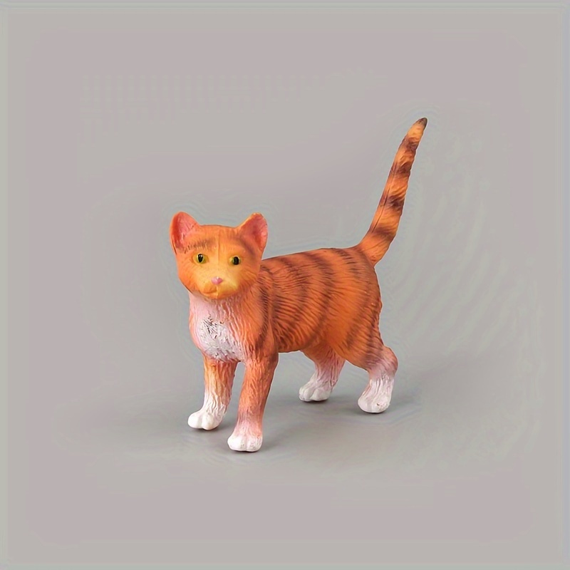 Simulation Cat Model Set Playing Kitten Model Cat - Temu