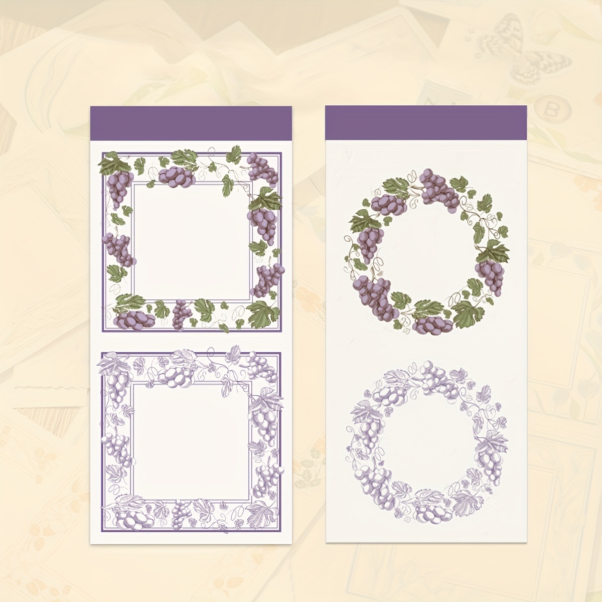 Retro Plant Tearable Journal Decorative Sticky Note Paper