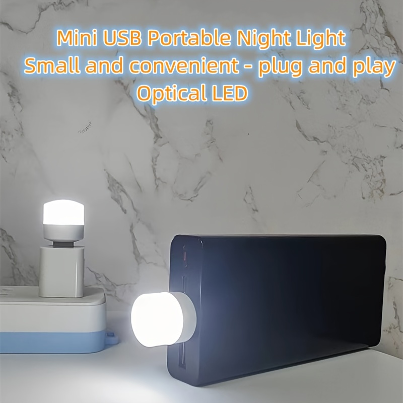 Mini Portable Usb Night Light Car Bedroom Bathroom - Temu