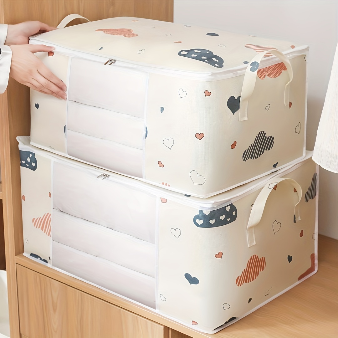 Blanket Storage Bags With Zipper Foldable Comforter - Temu
