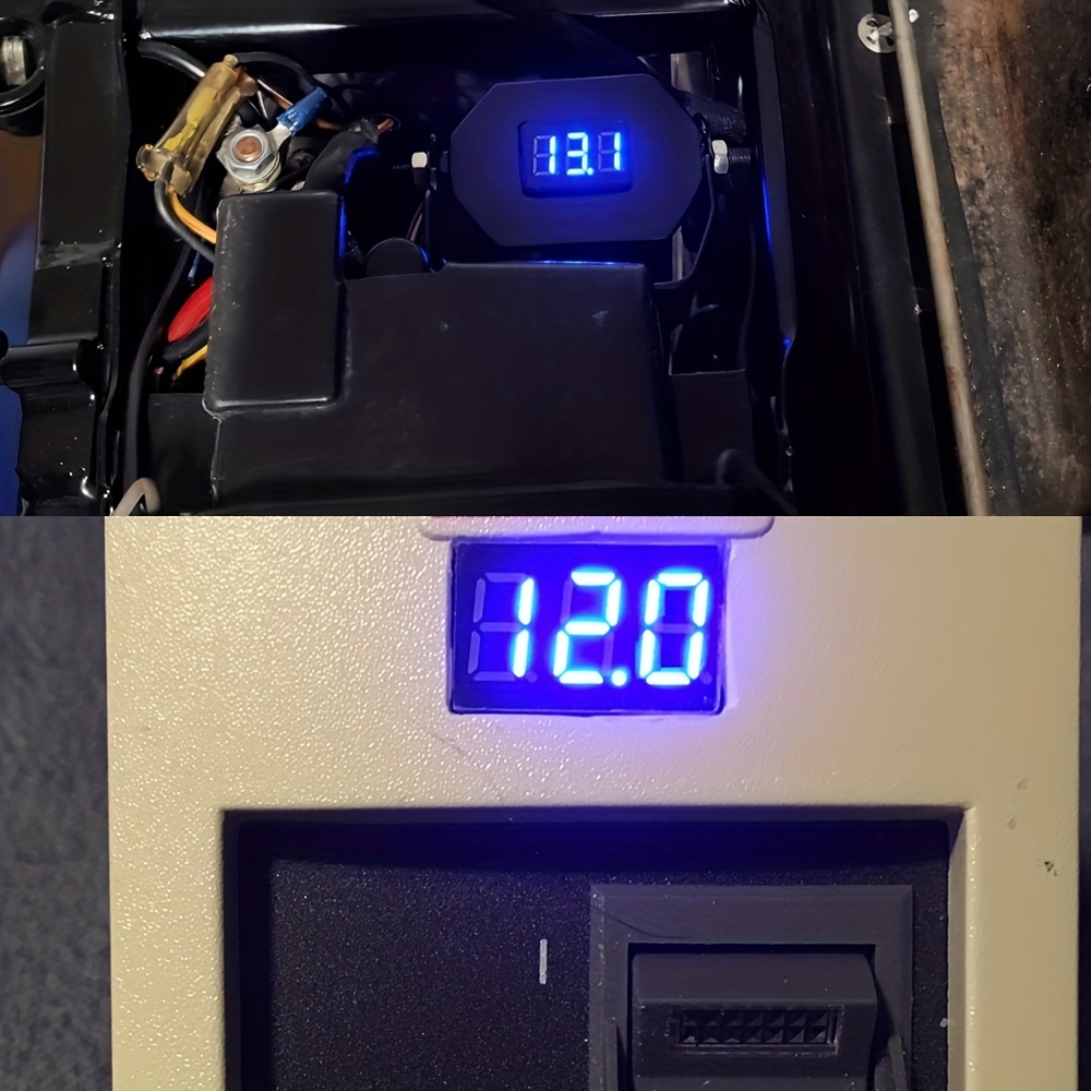 1pc 5~120v Mini Voltímetro Digital Pantalla Voltaje - Temu