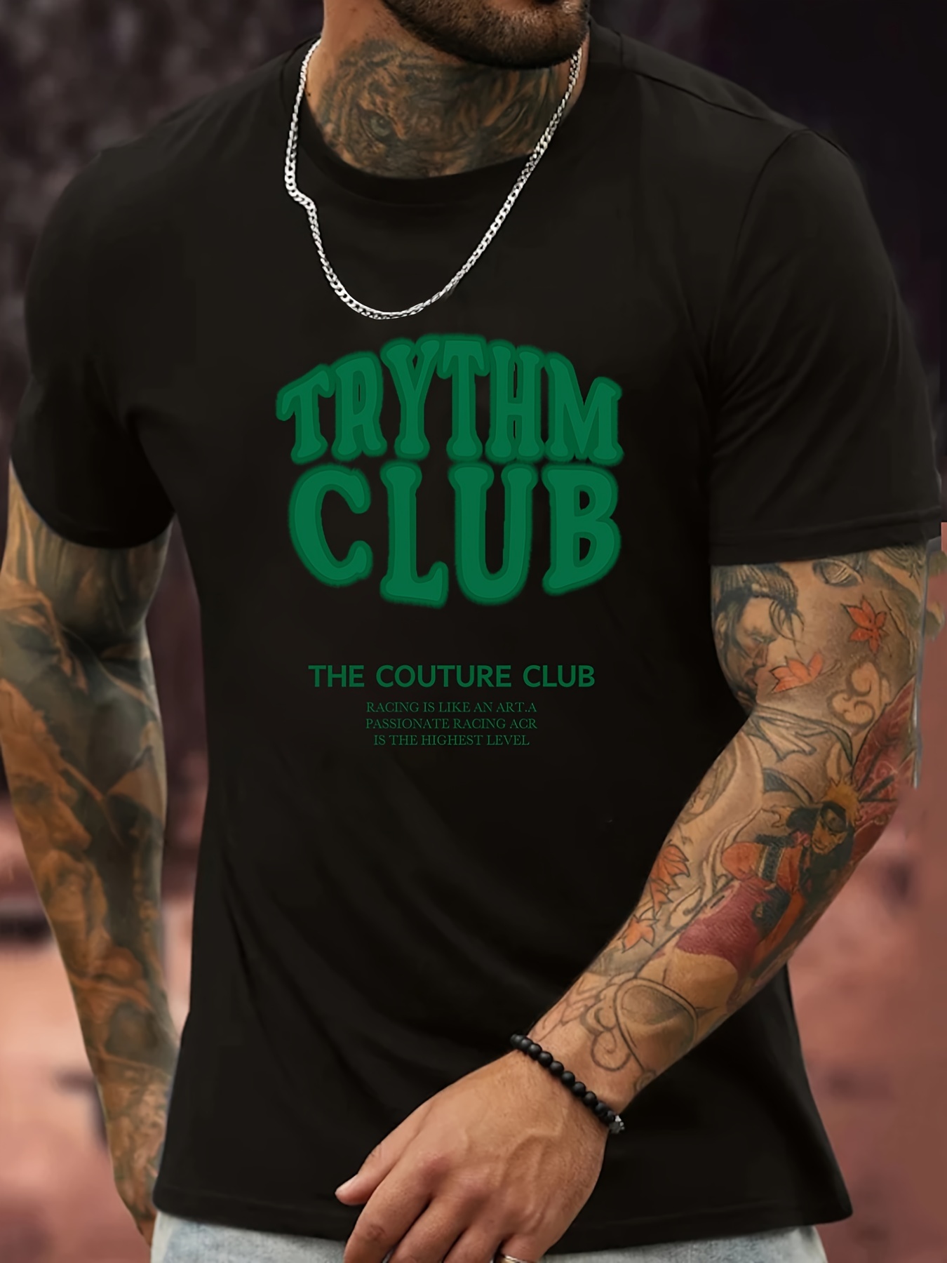 Camiseta Trythm Club Estampado - Temu Mexico
