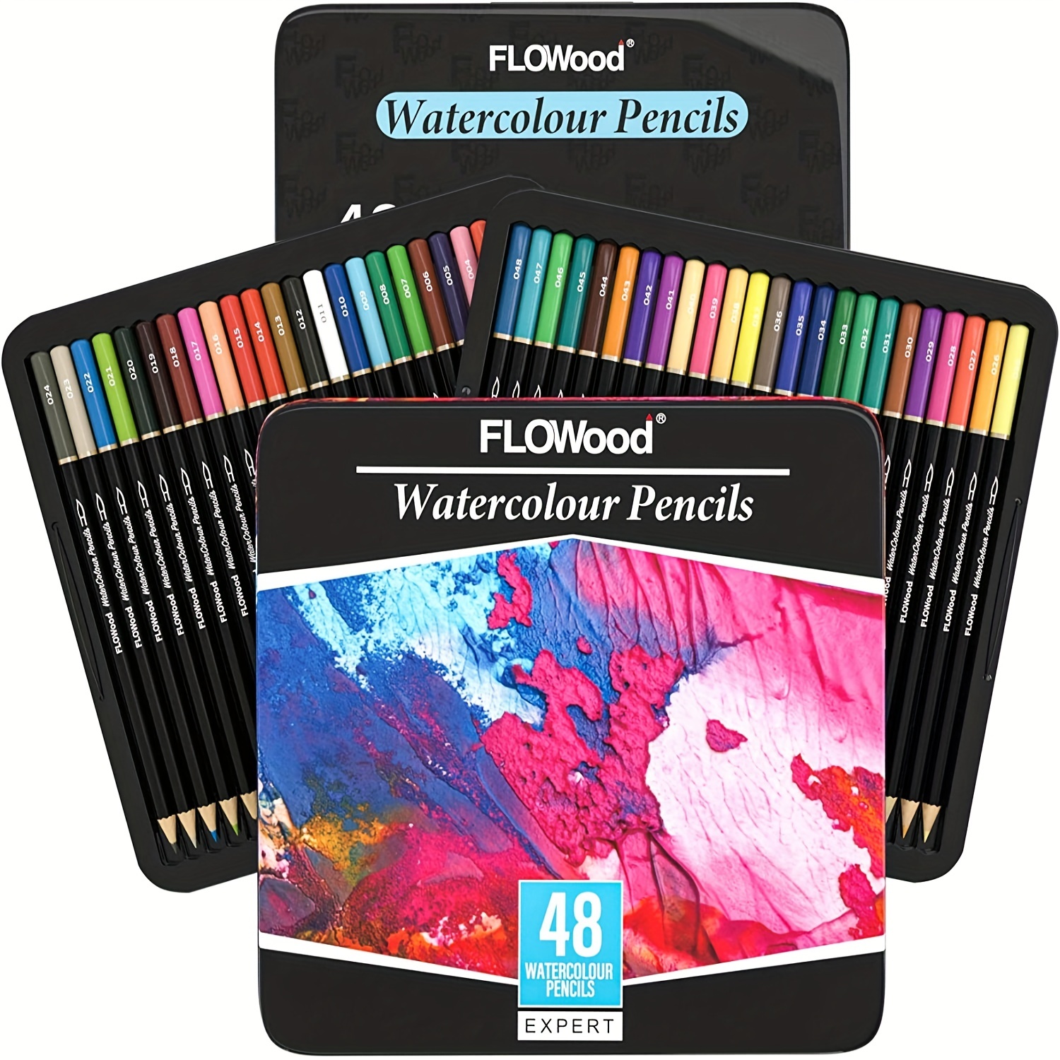 72 Watercolor Pencils Sets Professional Colored Pencils for Adult