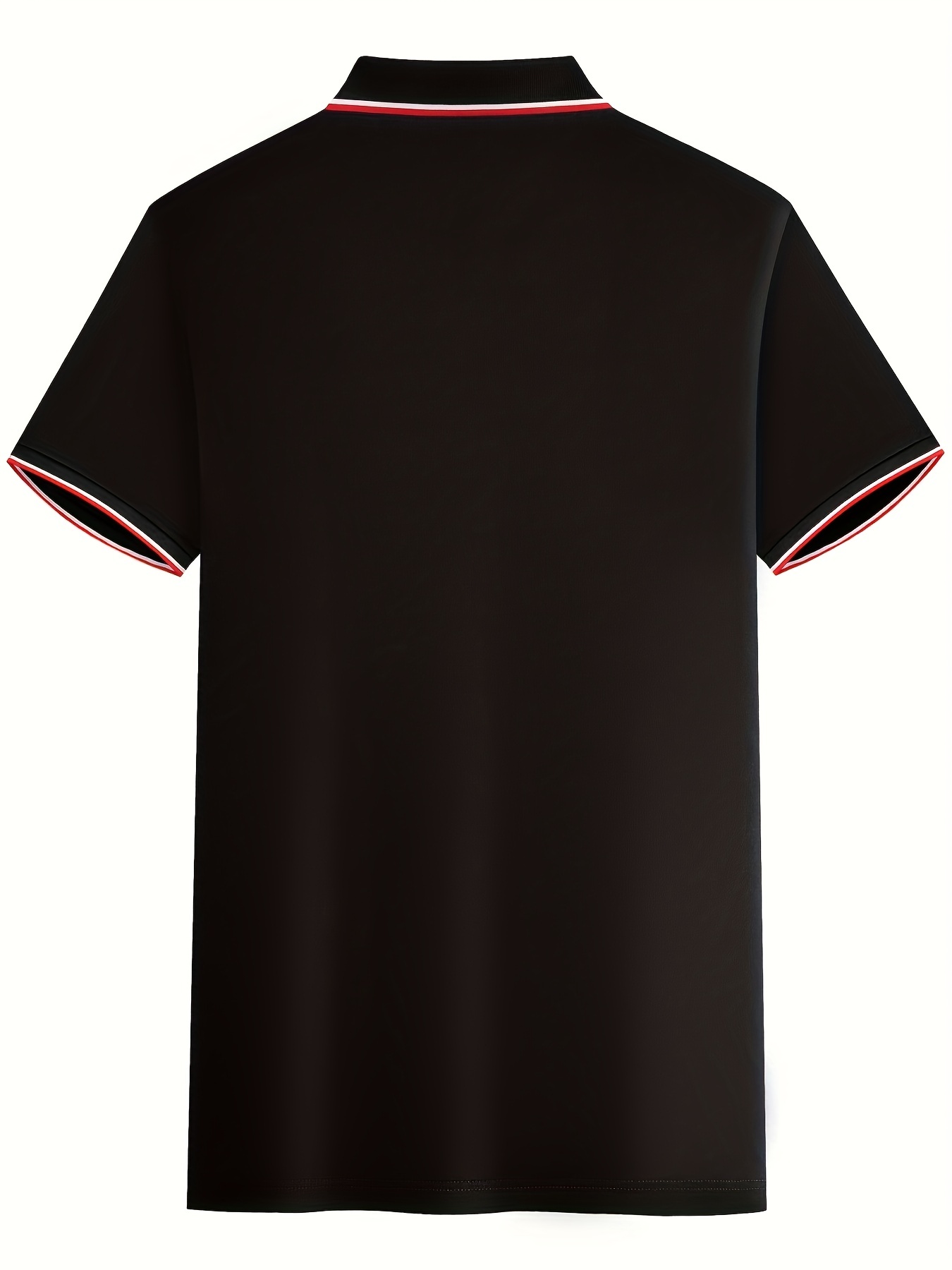 Camisa casual masculina de manga curta com lapela, camisa masculina com estilo de contraste para golfe de verão detalhes 1