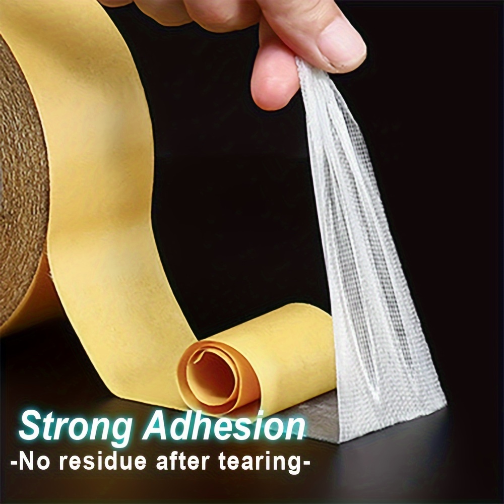 DOUBLE SIDED TAPE YELLOW STICKY TAPE DIY STRONG CRAFT ADHESIVE