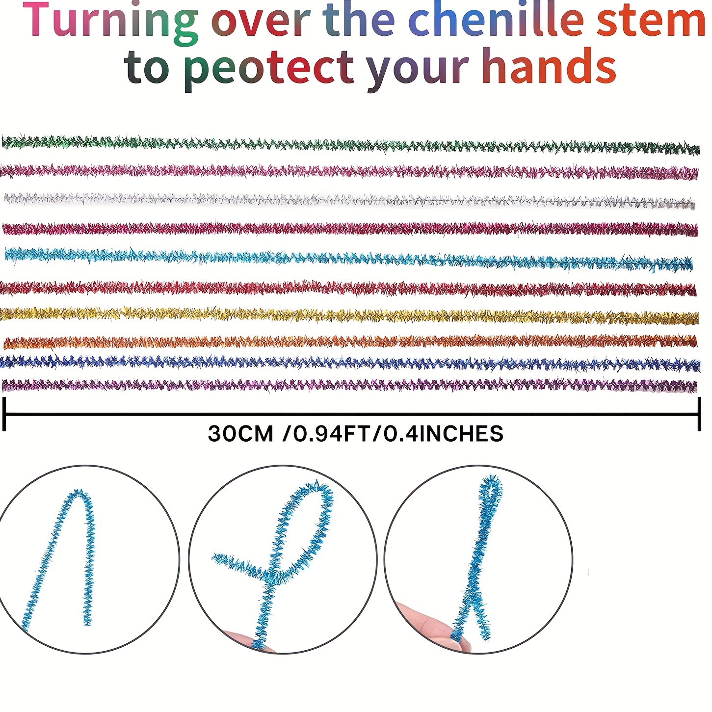 Pipe Cleaners Craft Supplies Colorful Chenille Stems Googly - Temu