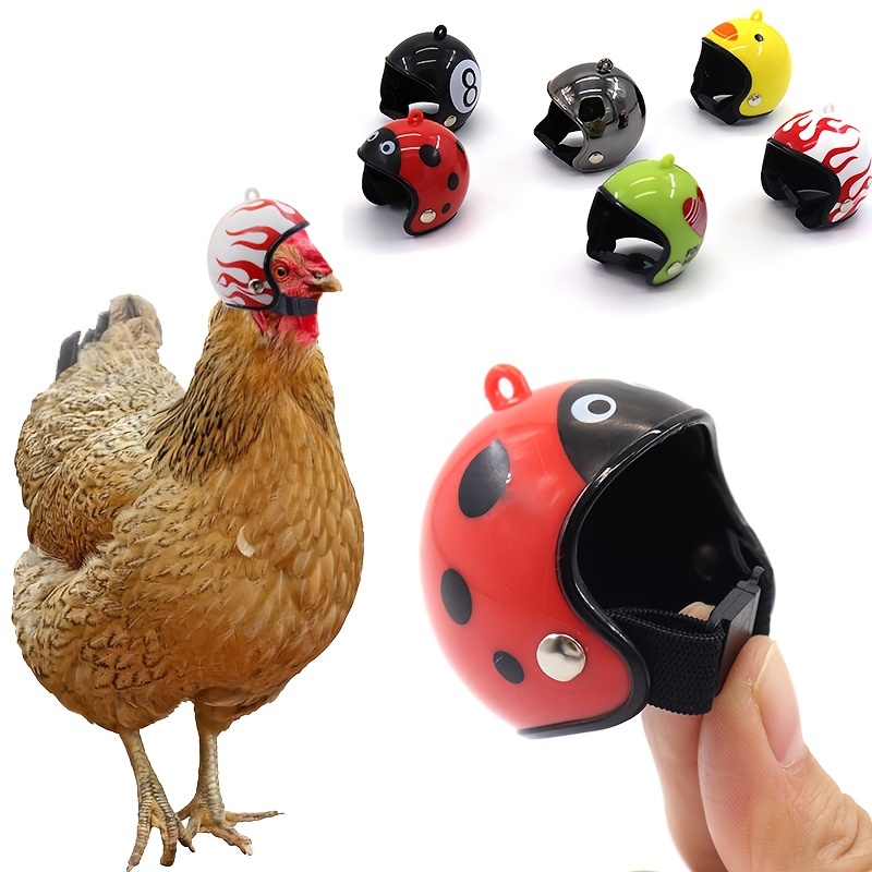 1pc Chicken Helmet Pet Protective Gear Costumes Color Random