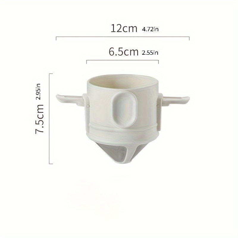  INSINTAR - Filtro de café reutilizable de acero inoxidable para  verter sobre café, colador de café de metal sin papel, cafetera de una sola  taza, 1-4 tazas para campamento, viajes, oficina