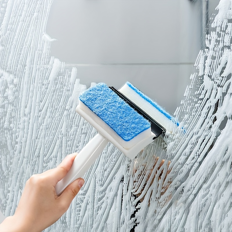 1pc 2 In 1 Multifunctional Cleaning Brush Glass Scraper Wiper