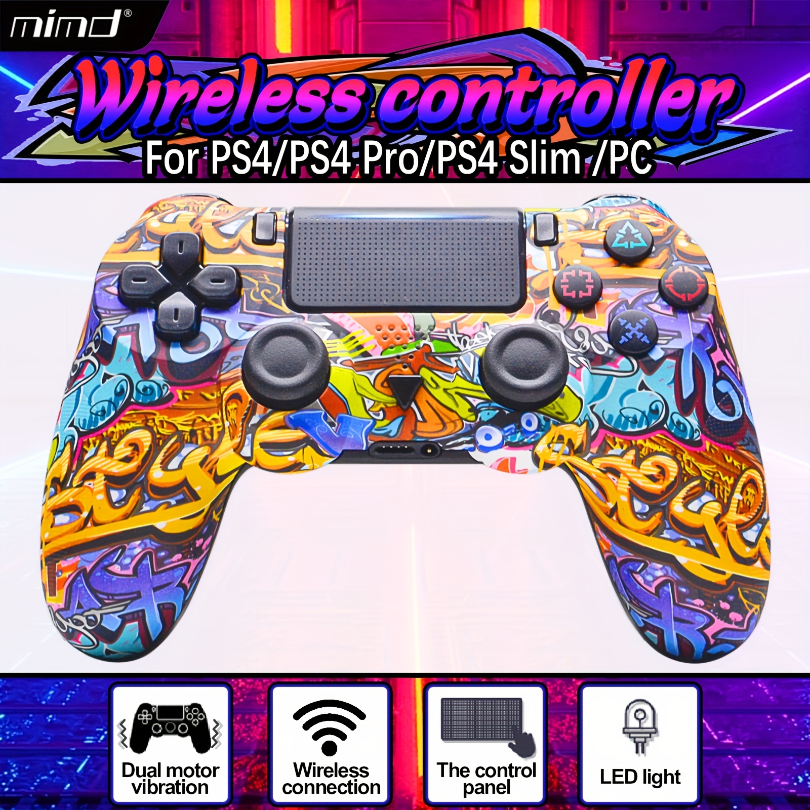 Wireless Gamepad Ps4 Controller 6 axis Joystick Dual - Temu Belgium