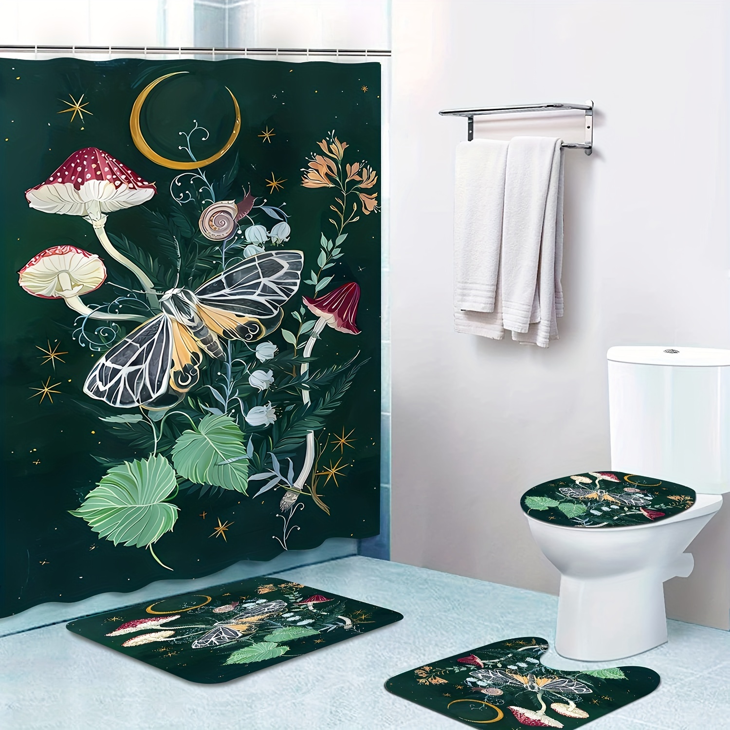 Mushroom Bathroom Decor - Temu