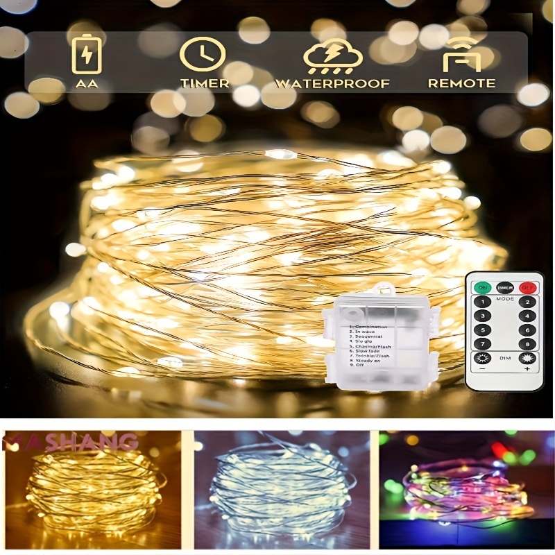 MCS-1452749: Guirlande lumineuse, 80 LED, fil d'argent, fonctionnant sur  batt chez reichelt elektronik