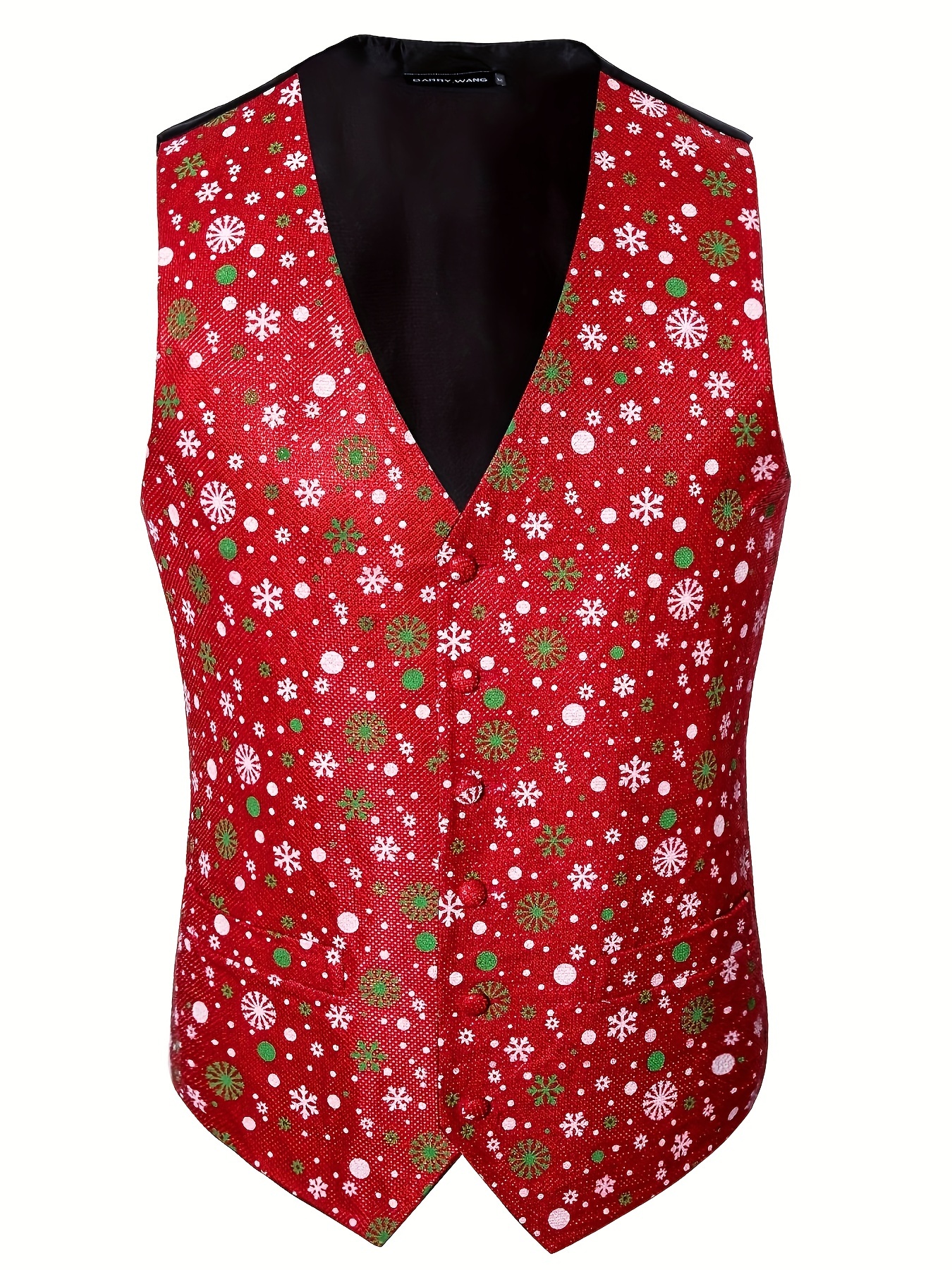 Mens red 2024 christmas vest