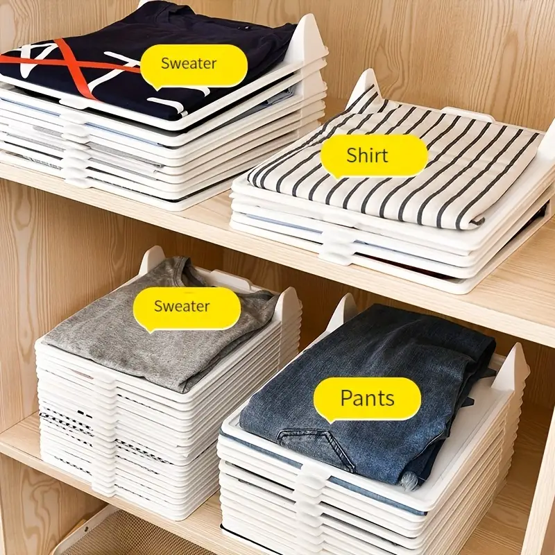 Plastic Clothes Storage Dividers T shirt Storage Dividers - Temu