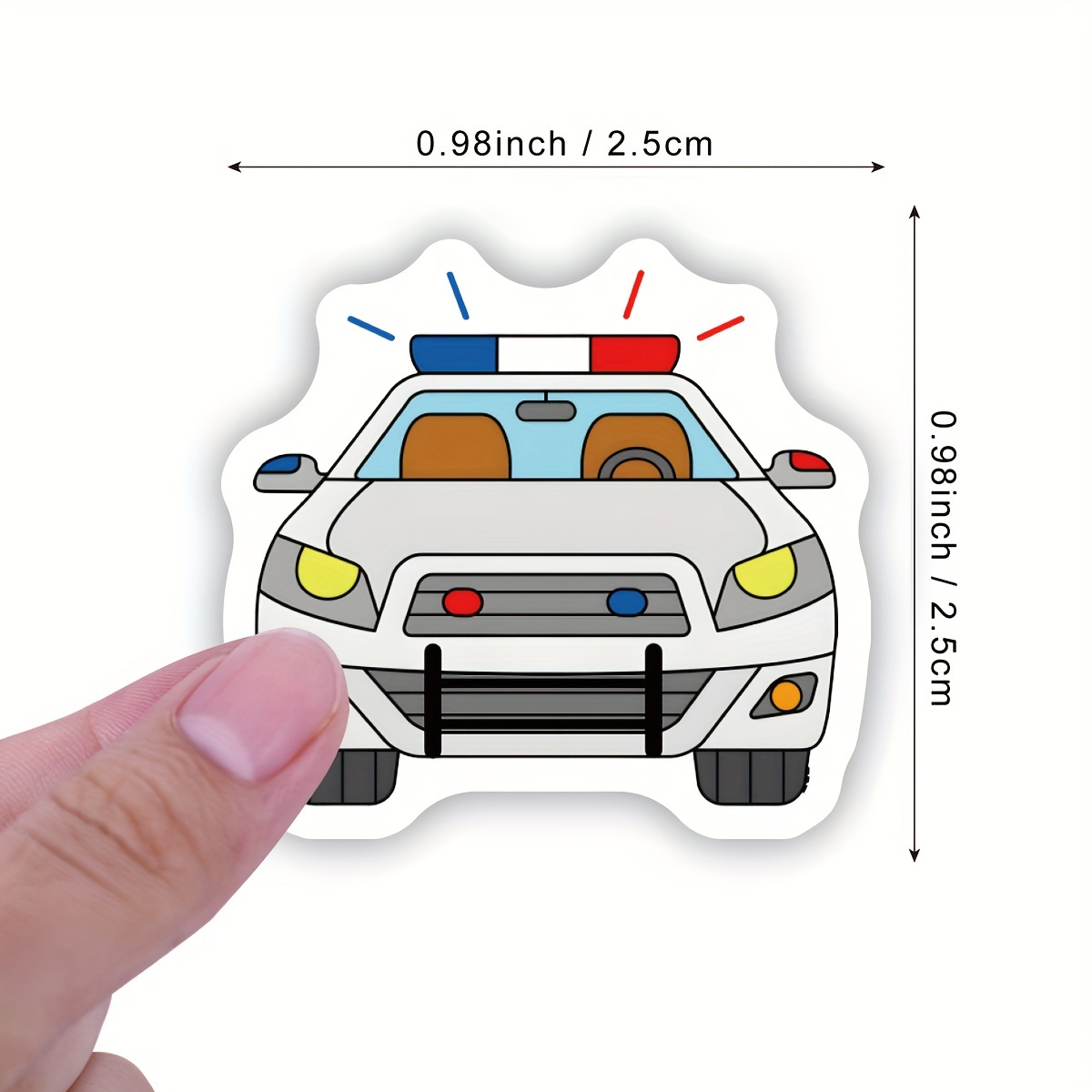 Police Stickers Police Car Waterproof Vinyl Stickers For - Temu