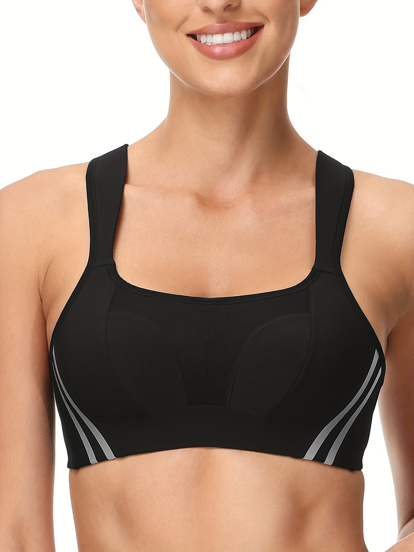 Gotoly Women's Front Closure Sports Bra Wirefree Padded Support