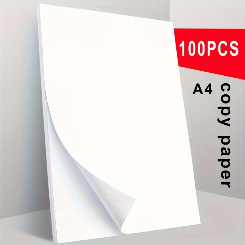 50 Feuilles De Papier Copie A4, Papier Blanc A4 Pour Copie, Fournitures De  Bureau