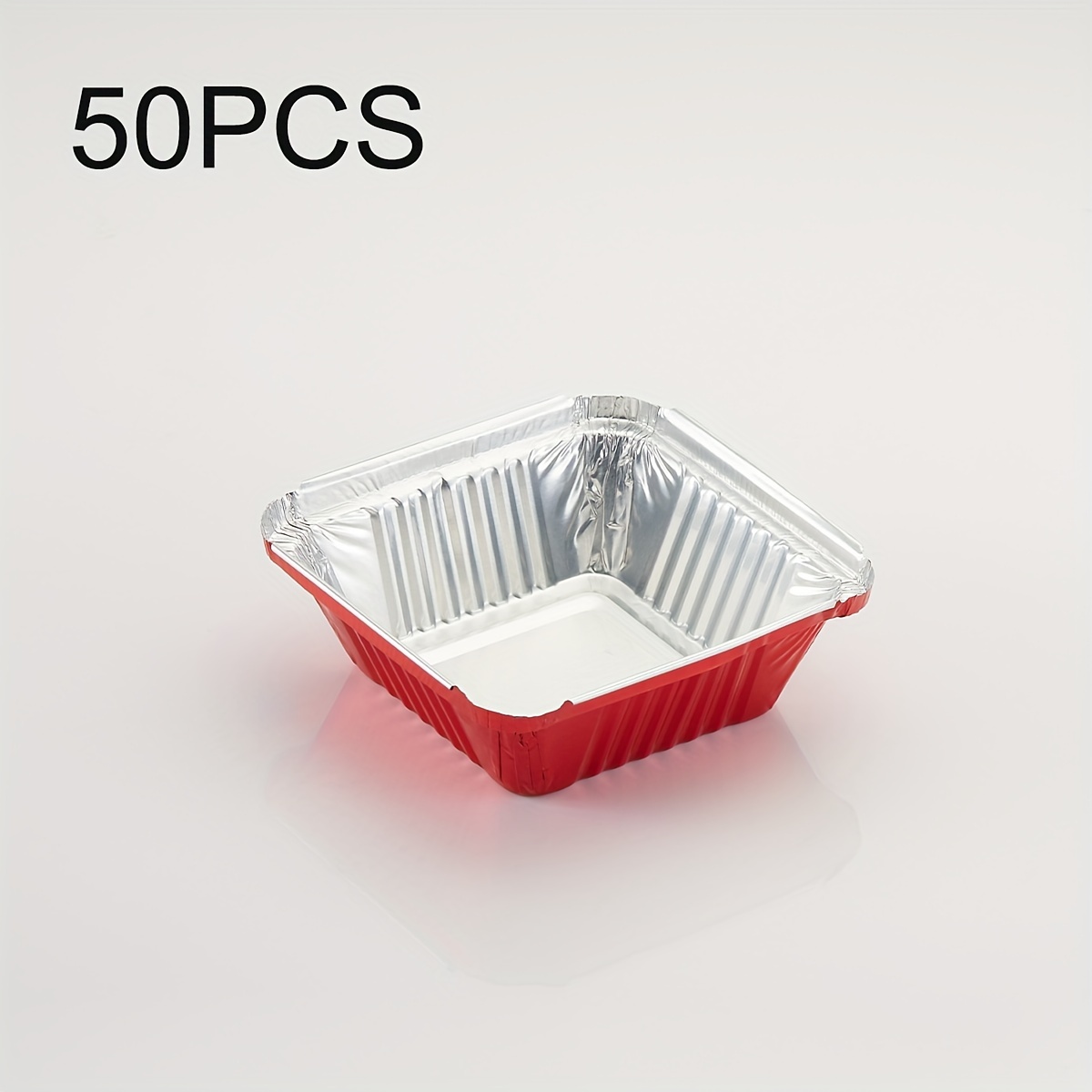 Square Pie Tart Small Tin Foil Pans (red Gold Silver) Disposable