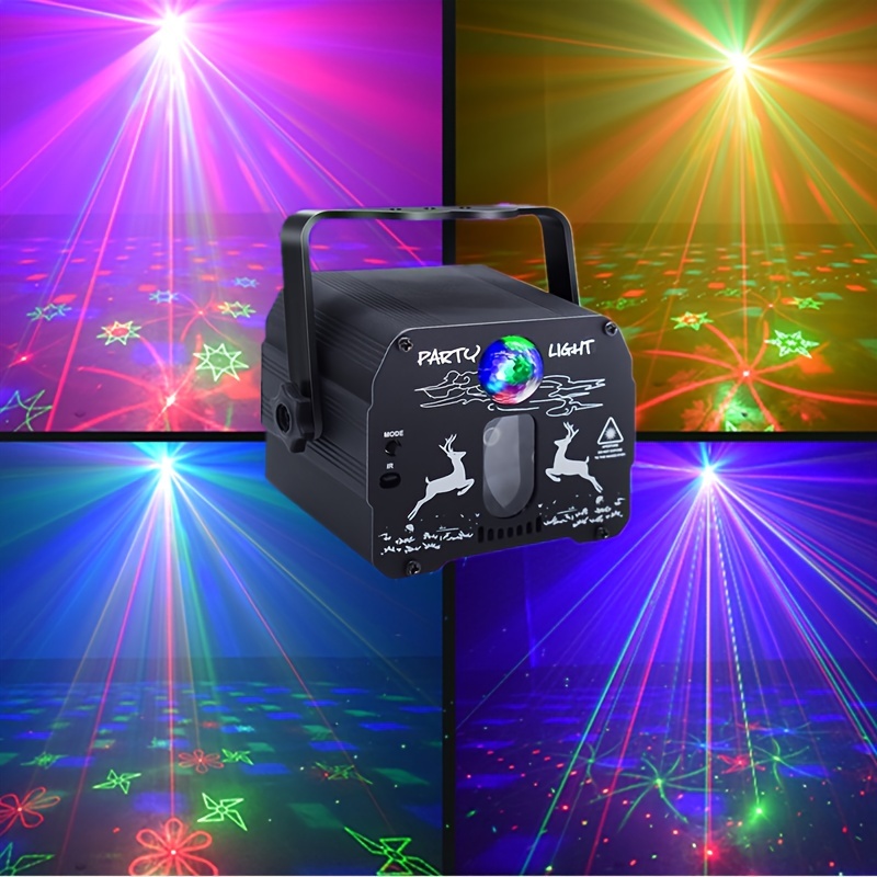 LED-Projektor Bühne Laserlicht Sound aktiviert RGB Party KTV Club DJ Disco  Lampe