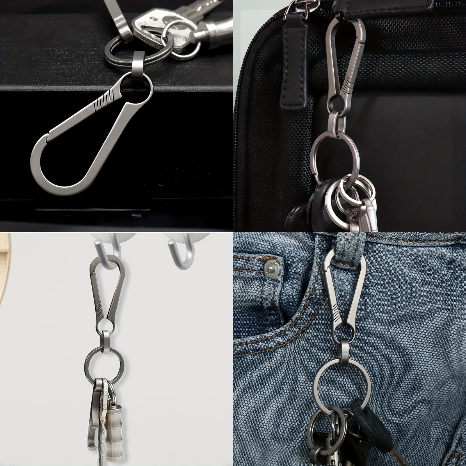Titanium Keychain Quick Release Key Chain Clip With 1 Key Ring Small  Carabiner Key Chain Clip Edc Quick Release Hooks The Wonderful Gift For Men  And Women, Shop The Latest Trends