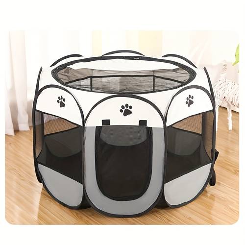 fence pet octagonal cage cat delivery room transition room room steel wire oxford fabric breathable mesh cat nest dog nest dog cage