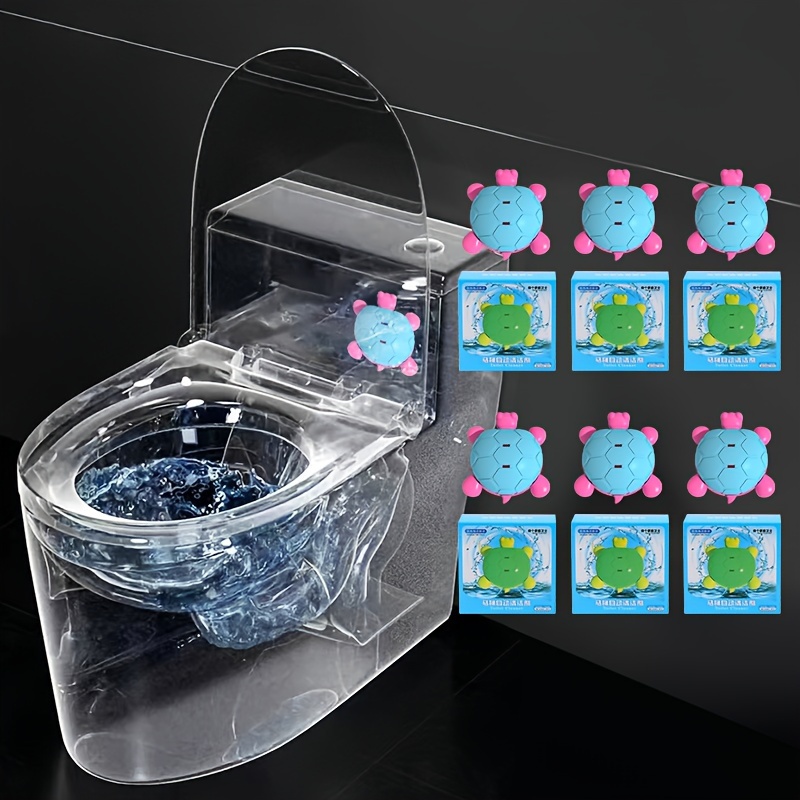 1pc/3pcs Toilet Toilet Automatic Cleaner, Cute Design, Fragrance, Plastic Shell, Bathroom Cleaning/Suitable for Home Use, RV Toilet Cleaning