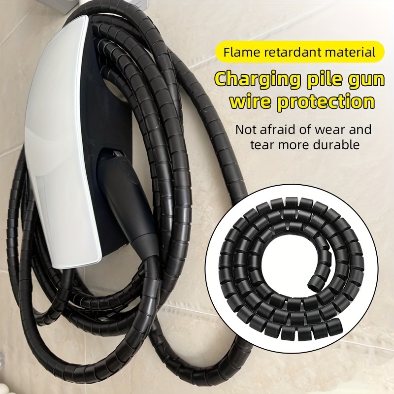 

Protective Sleeve For Charging Pile Gun Wire Of New Energy Vehicle Suitable For Tesla Y X S Charging Gun Wire, Wear-resistant Protective Cable, Universal Flame-retardant 8-meter Cable