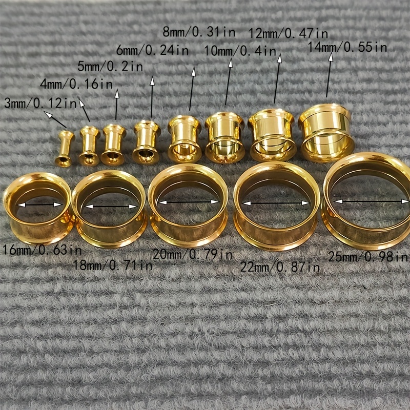 Men's Double Flared Ear Gauges for Piercing