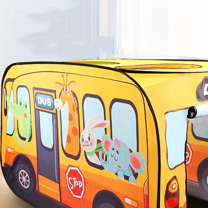 Interactive Cartoon Bus Game House - Automatically Pops Open For Hours Of  Outdoor Fun For Kids - Temu