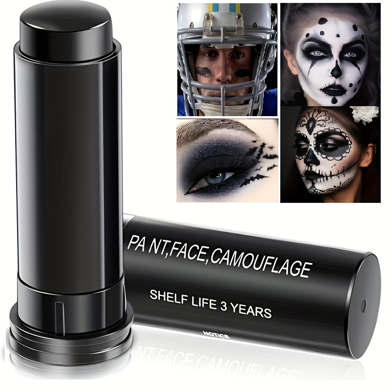 Eye Black Stick for Sports,Football Black Stick Easy to Color Black Face  Paint