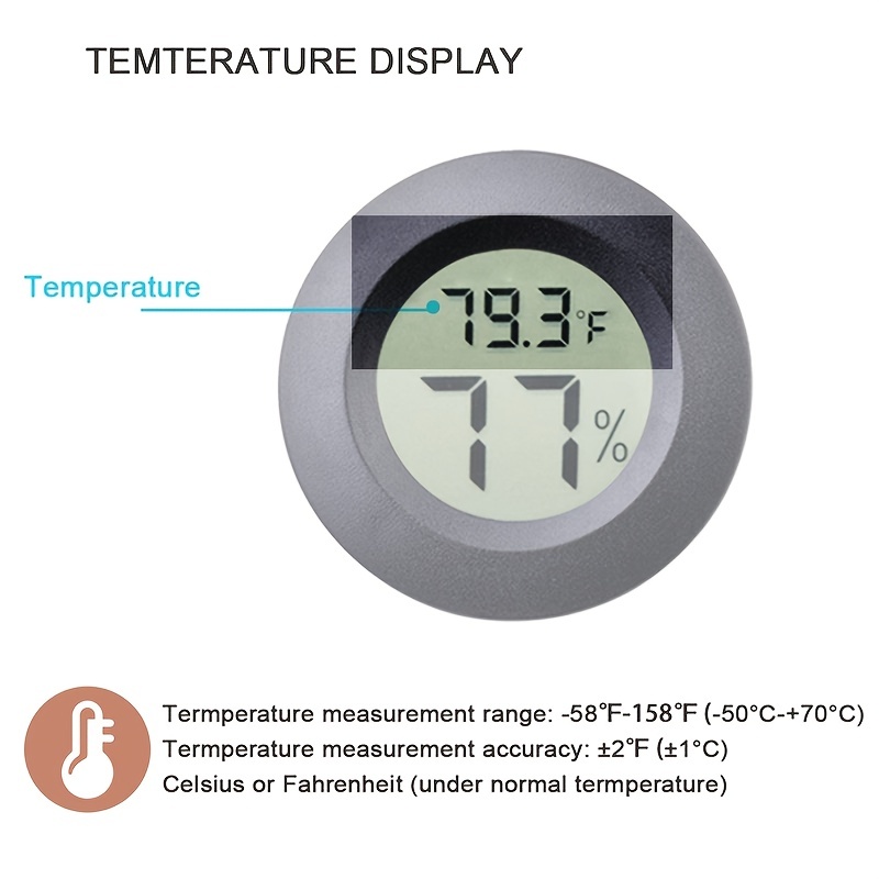 Goxawee Digital Weather Station Temperature Meter Humidity Gauge
