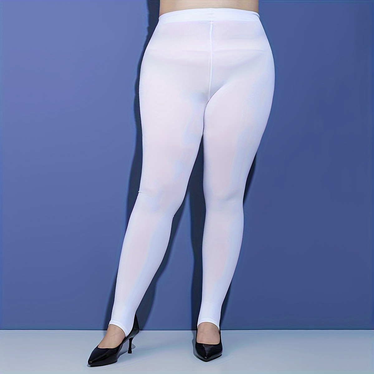 Plus Size Footless Tights - Temu Canada