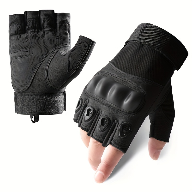  Fingerless Gloves Driving Gloves Men Leather Gloves Cycling  Gloves 1 Pair Half Finger Gloves for Men Women Outdoor Gloves ( Black, Free  Size ) : Clothing, Shoes & Jewelry