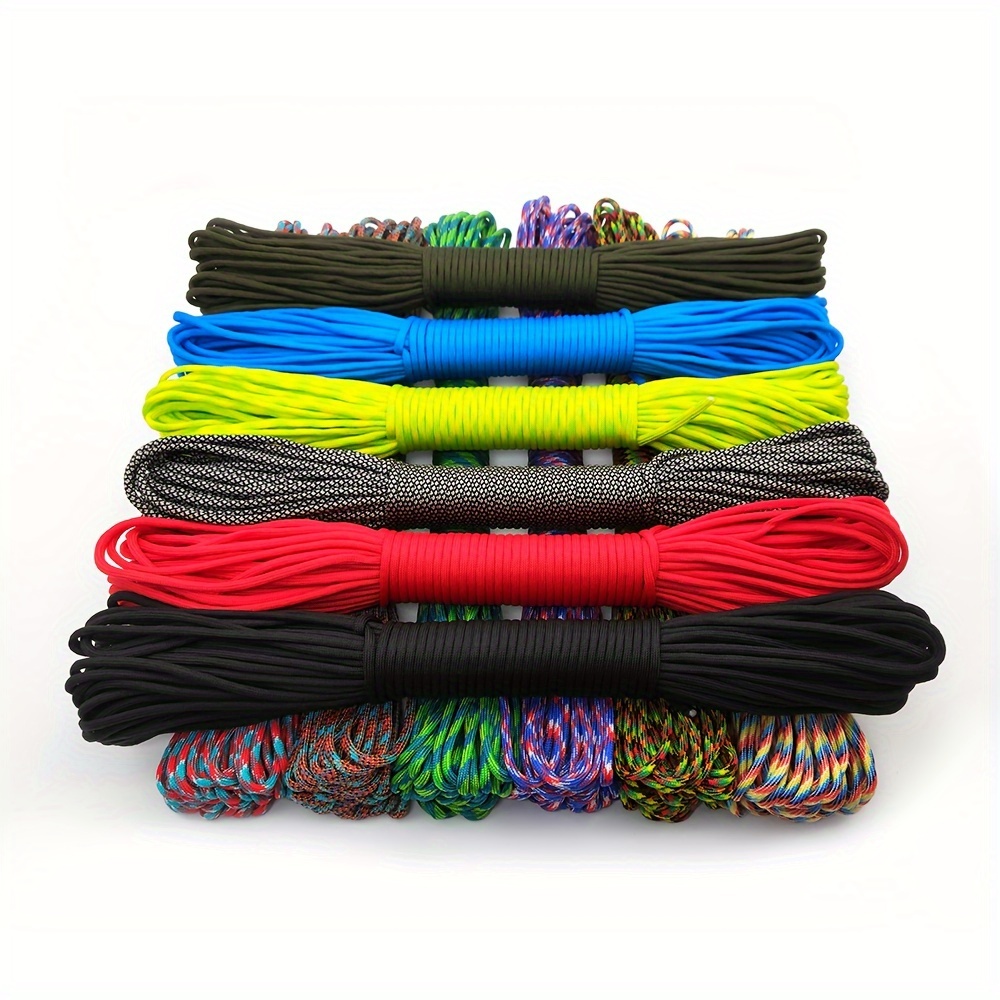 10m 20m 30m 4mm Thick Braided Paracord For Camping And Hiking