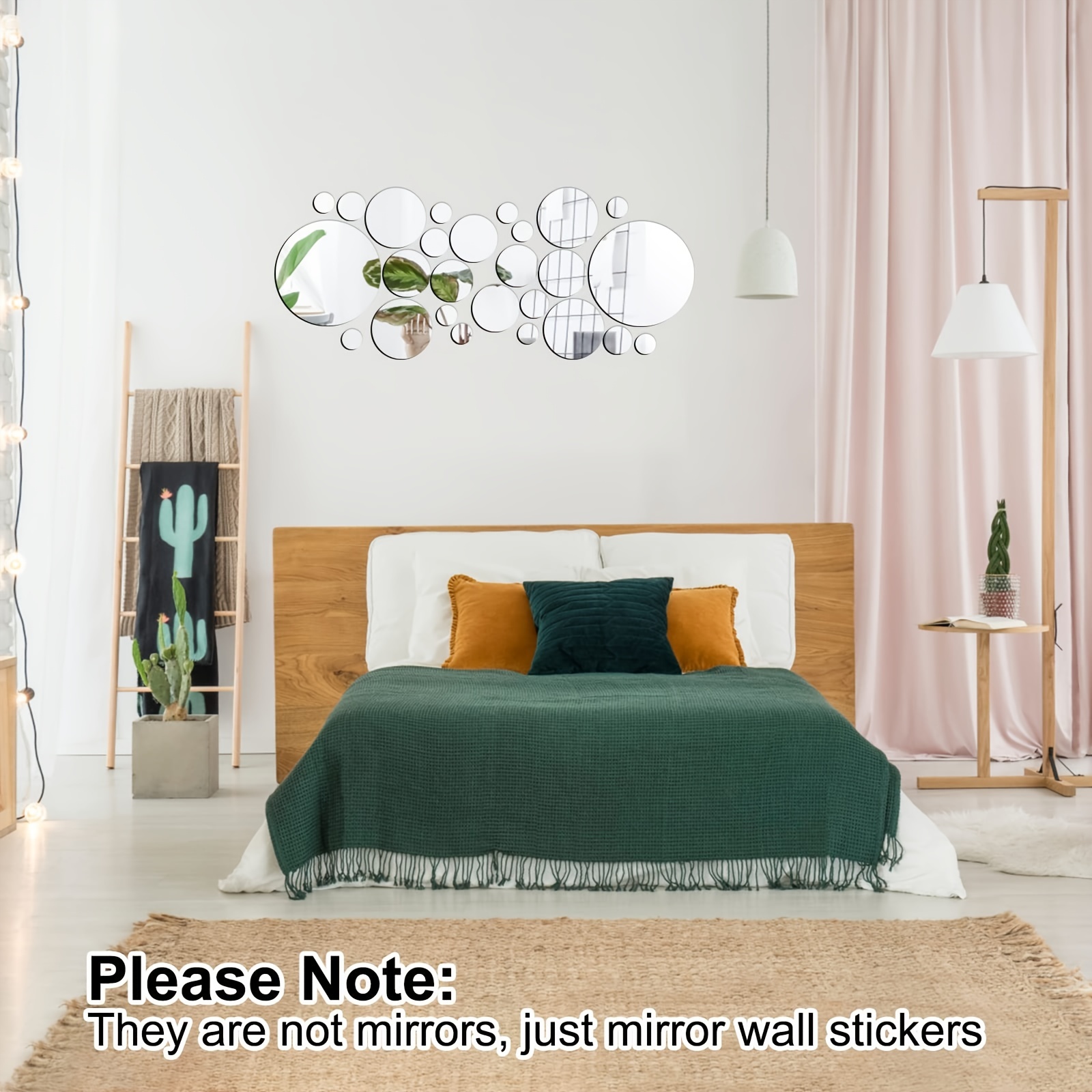 Acrylic Round Mirror Wall Sticker Self adhesive - Temu