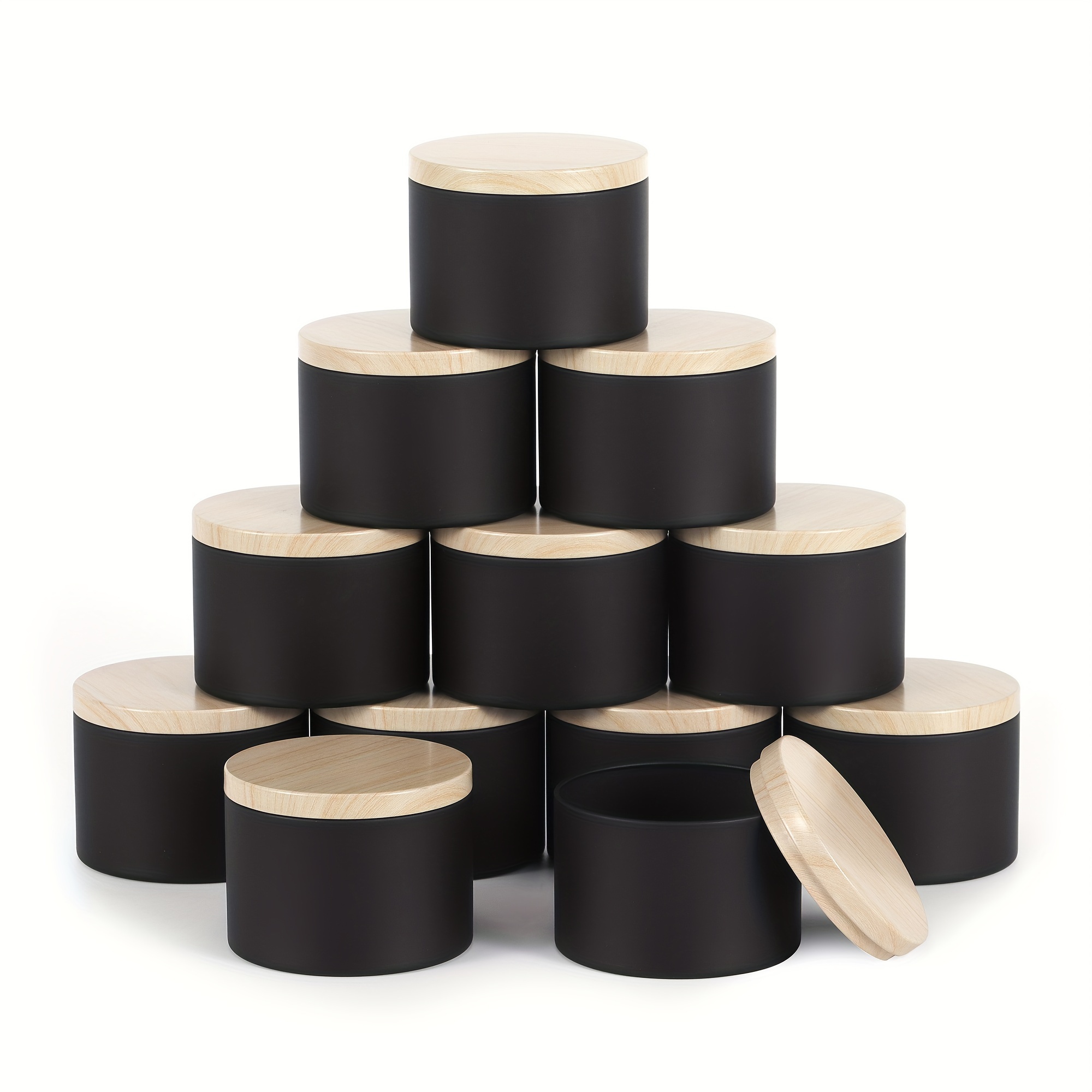

12 Pieces 4 Oz Black Candle Tins, 4oz Candle Jars Candle Containers With Lids, Candle Tin For Candles Making, Arts & Crafts, Storage, And Gifts