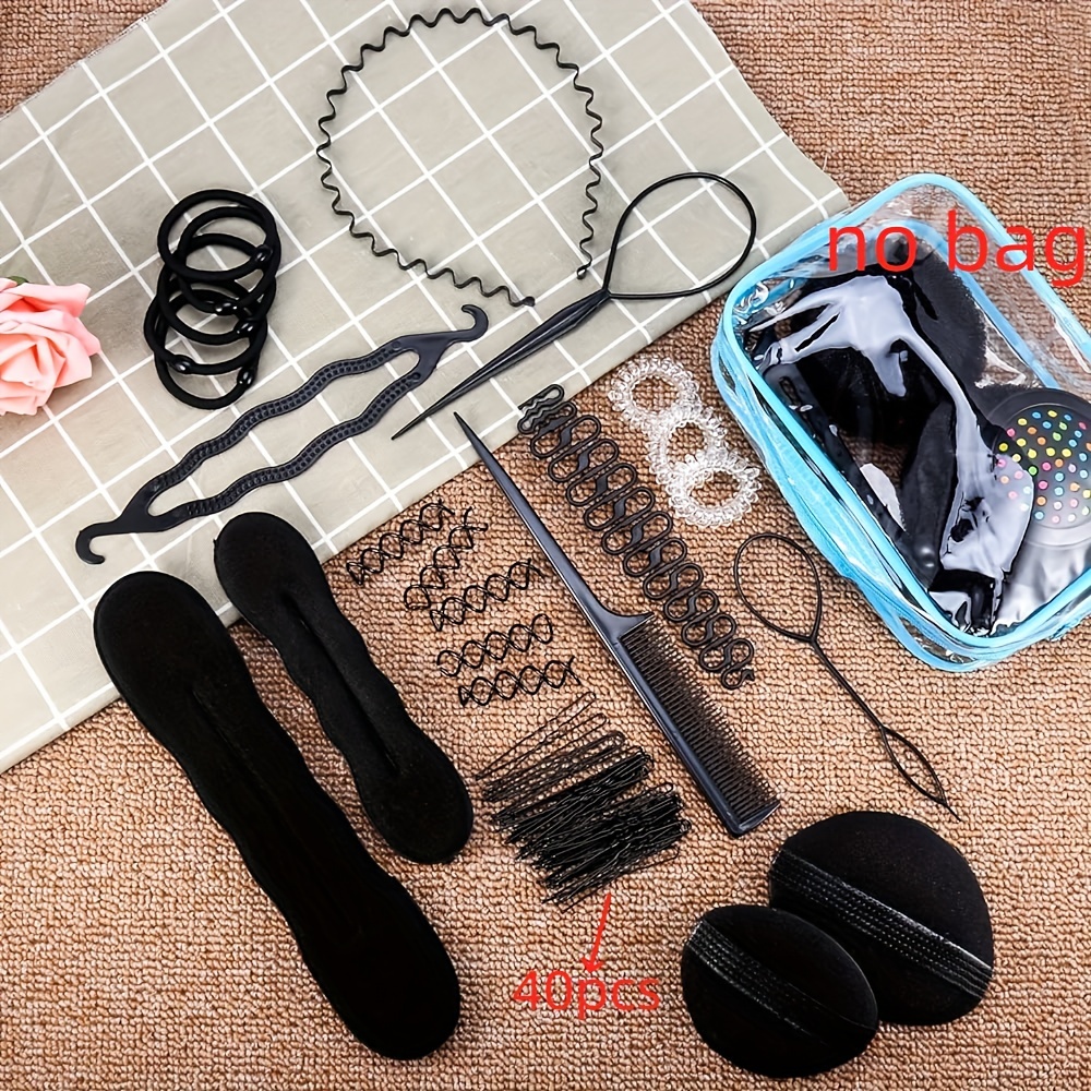 40 Pcs Hair Styling Kit Set Number-one DIY Hair Accessories Fashion Hair  Styling Tools Hair Modelling Tool Kit Hairdress Kit Magic Simple Fast  Spiral