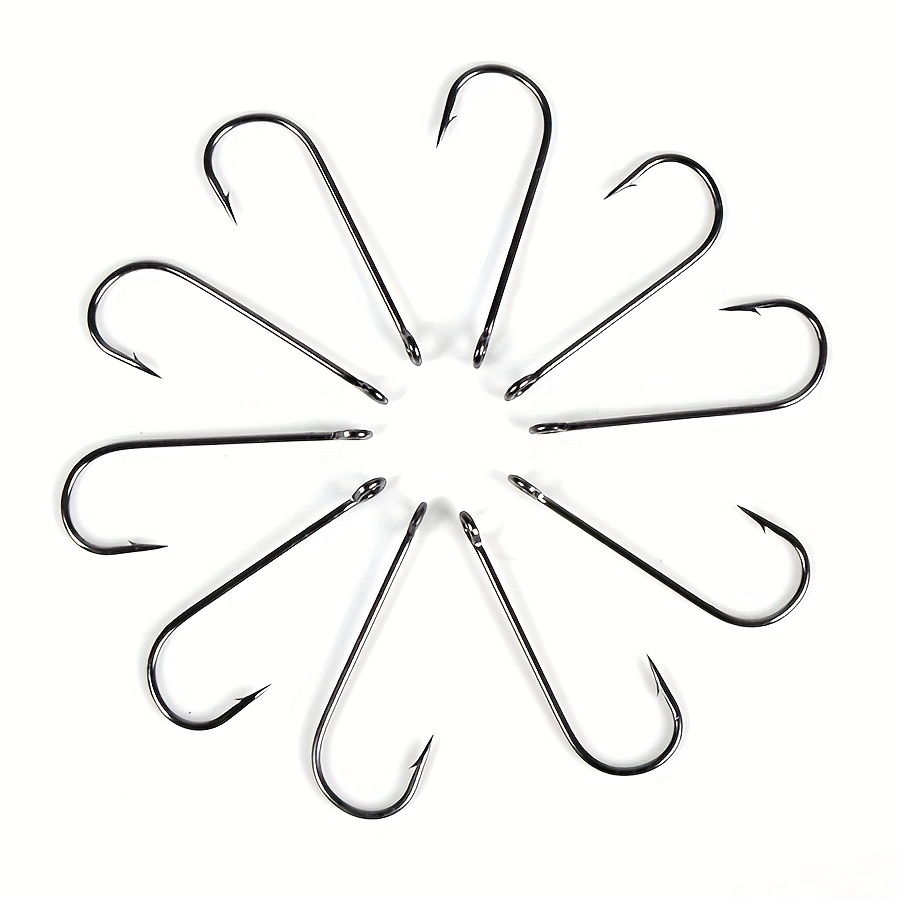 No. 1 no. 10 2x Reinforced Sharp Iron Circle Hooks Long - Temu