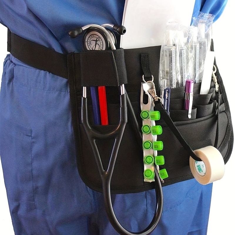Bolsa de almacenamiento de enfermera multifuncional Kit de bolsa de  almacenamiento de enfermera Bolsa de cintura práctica Bolsa de  almacenamiento de