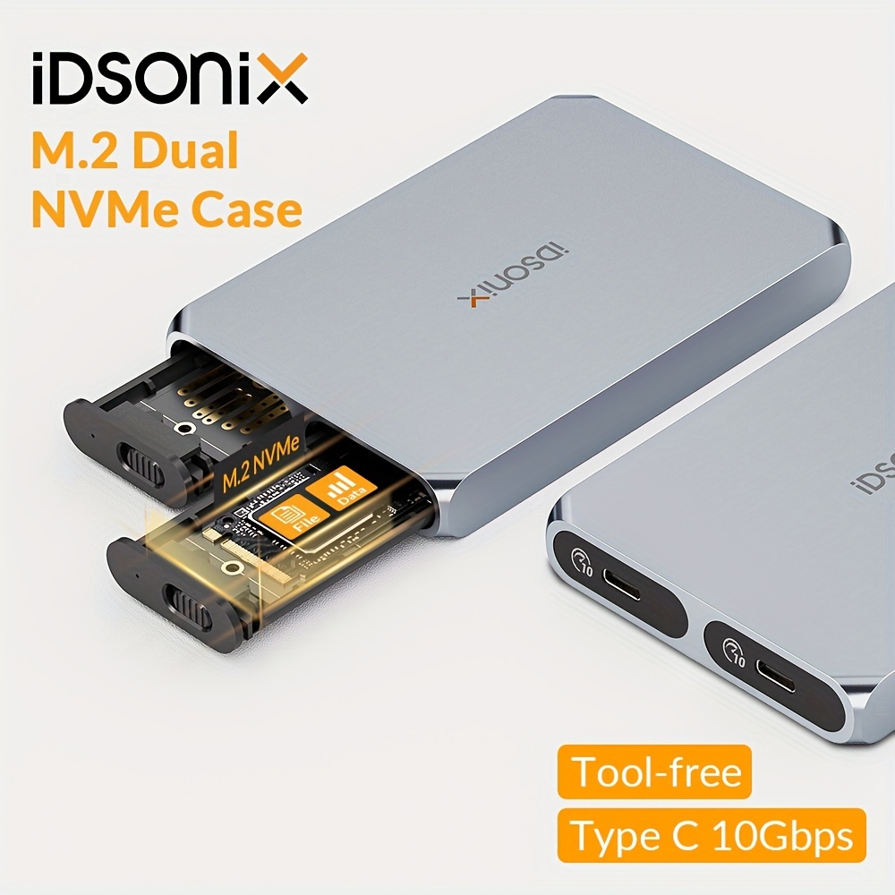 M.2 NVME Boîtier SSD USB 3.2 Gen2x2 20 Gbps Boîtier de disque dur USB C 10  Gbps Boîtier SSD 12 + 16 broches Adaptateur SSD externe Mac SSD Boîtier  pour MacBook : : High-tech