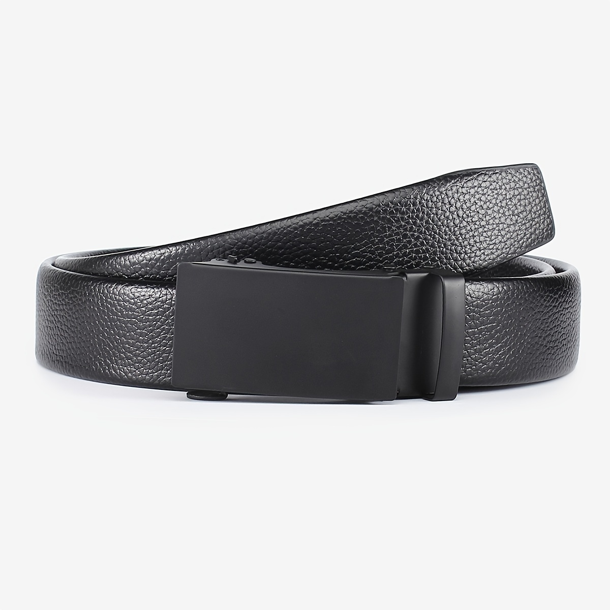 1pc Men's Pu Leather Automatic Buckle Belt, Suitable For Casual